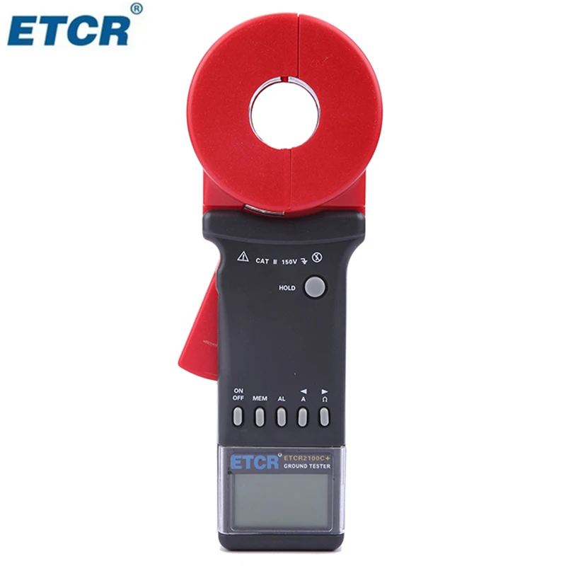 ETCR2100C+ зажим Сопротивление заземления тестер 0,01-1200ohm 0.00mA-20.0A