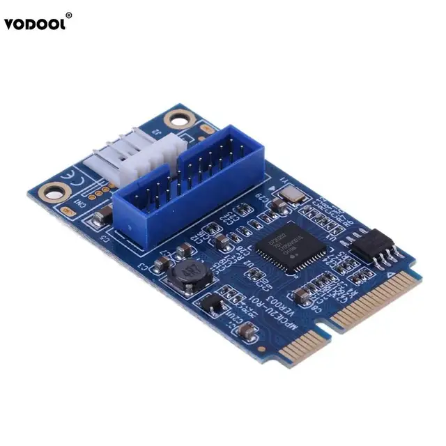 Modest VODOOL Mini PCI-E To USB 3.0 19Pin Header 2 Port Expansion Card Computer PC Components PCI Express USB3.0 Converter Card Adapter Modest VODOOL Mini PCI-E To USB 3.0 19Pin Header 2 Port Expansion Card Computer PC Components PCI Express USB3.0 Converter Card Adapter