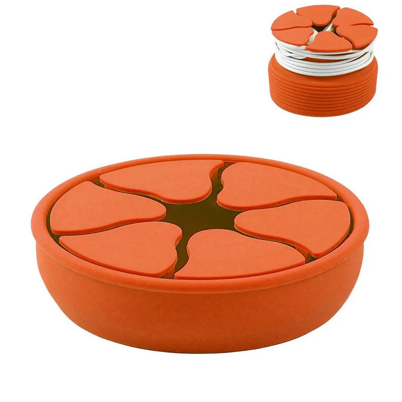 

1Pcs Earphone Cable Winder Silicone Mini Earphone Holder Case Storage Boxes Container Stretch Earbud Storage Box Organizer 10