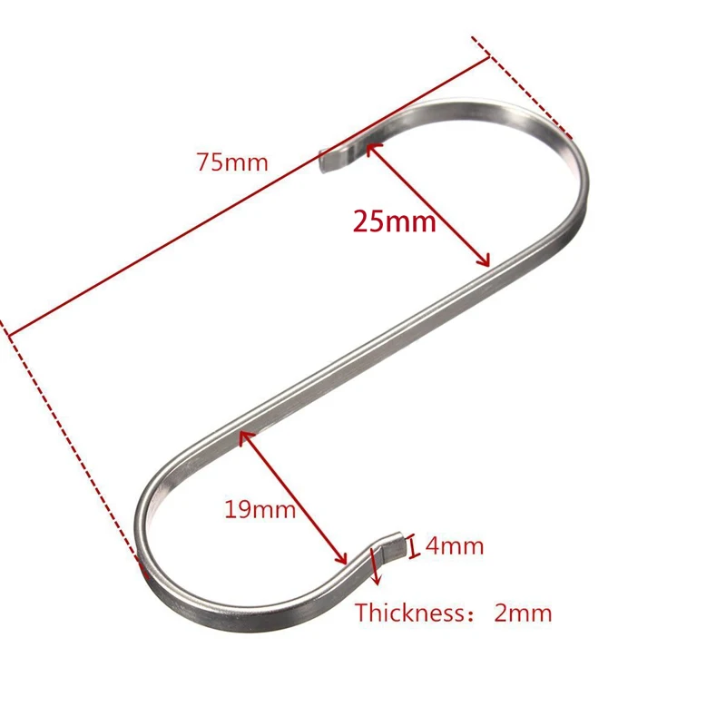 S-образные Крючки из нержавеющей стали, мощная кухонная вешалка, застежка, вешалка для одежды, вешалка, инструменты для дома