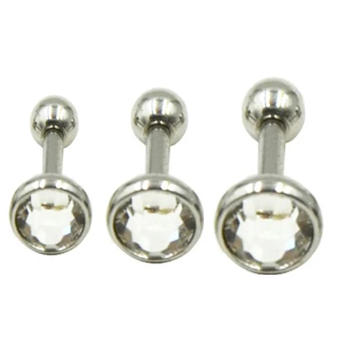 CASSIECA 6 Pezzi Cartilagine Orecchini In Acciaio Inossidabile Per Donne Ragazze Orecchini In Fiore Conch Barbell Piercing Tragus Helix Body Piercing Gioielli 16G - Foto 6