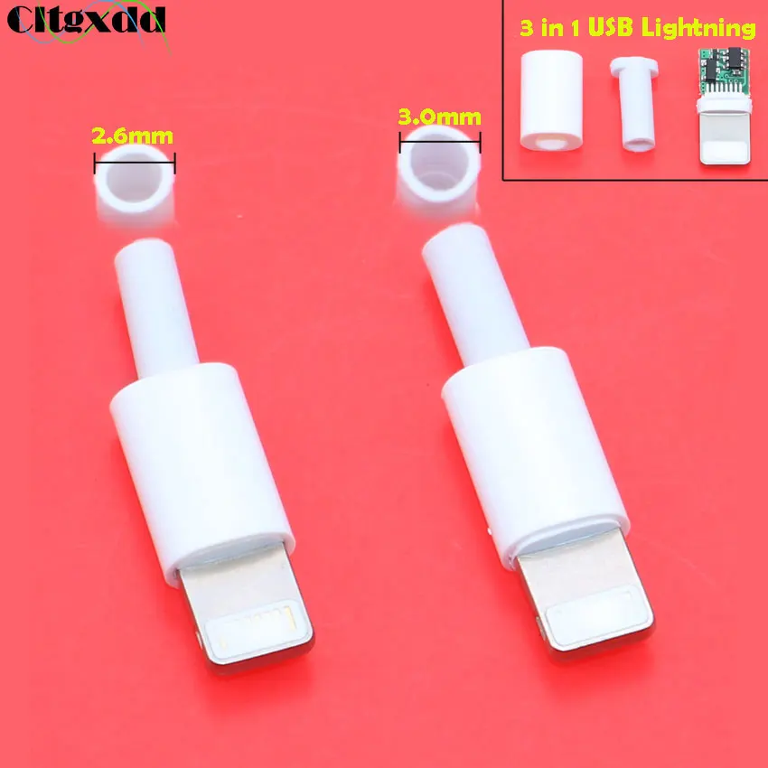 Cltgxdd 4 шт. для iphone док USB разъем с чипом Штекерный соединитель сварочный 2 6/3 0 мм OTG