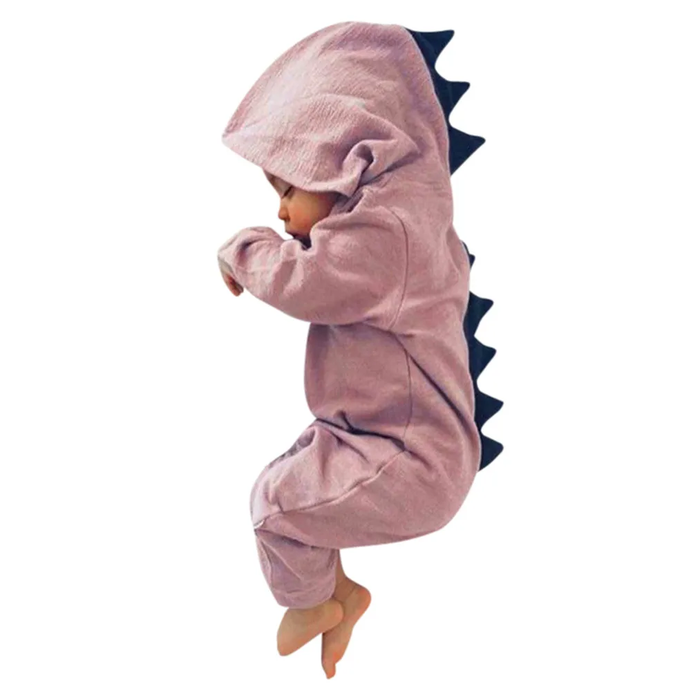 SZYADEOU новорожденных комбинезон для малыша Зимний комбинезон для девочек с динозавром для мальчиков с капюшоном meisje одежда Комплекты одежды боди L4