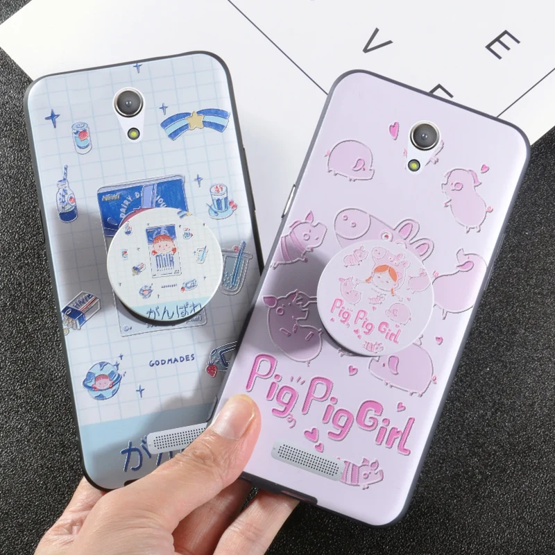 

Cute Pig With Aribag Cases For Highscreen Tasty Stand Pretty Extend Cover Case For Highscreen Power Rage / Five Pro / 5 pro