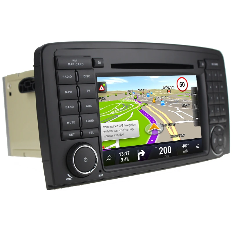 Discount HIFIF Android 7.1 Car GPS Navigation DVD for Mercedes Benz R Class W251 R280 R300 R320 R350 R500 W Radio BT WIFI 1024*600 Screen 3