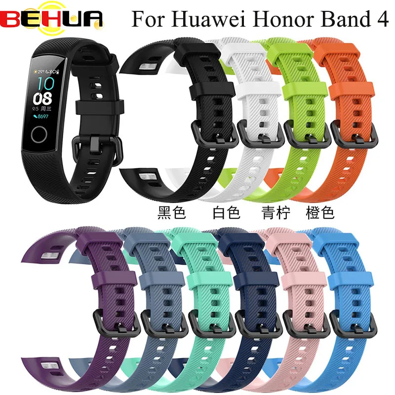 

Silicone Wrist Strap For Huawei Honor Band 4 Standard Version Smart Wristband Sport Bracelet Band honor band 4 Correa de reloj