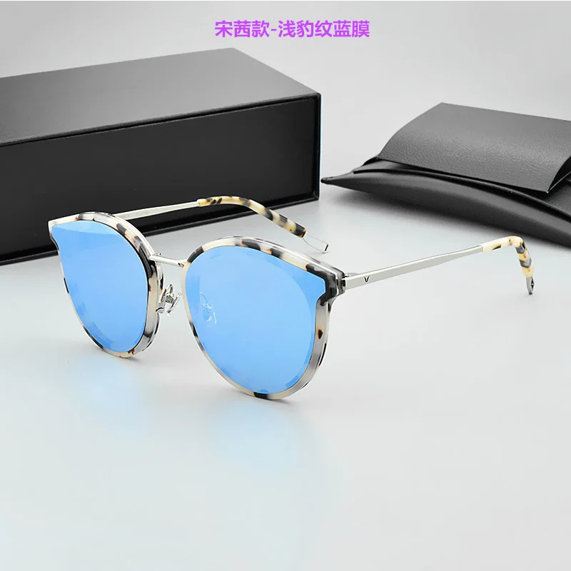 Роскошные брендовые дизайнерские V корейские новые тонизированные солнцезащитные очки винтажные мужские Солнцезащитные очки женские зеркальные линзы UV400 Gafas Oculos De Sol - Цвет линз: C006