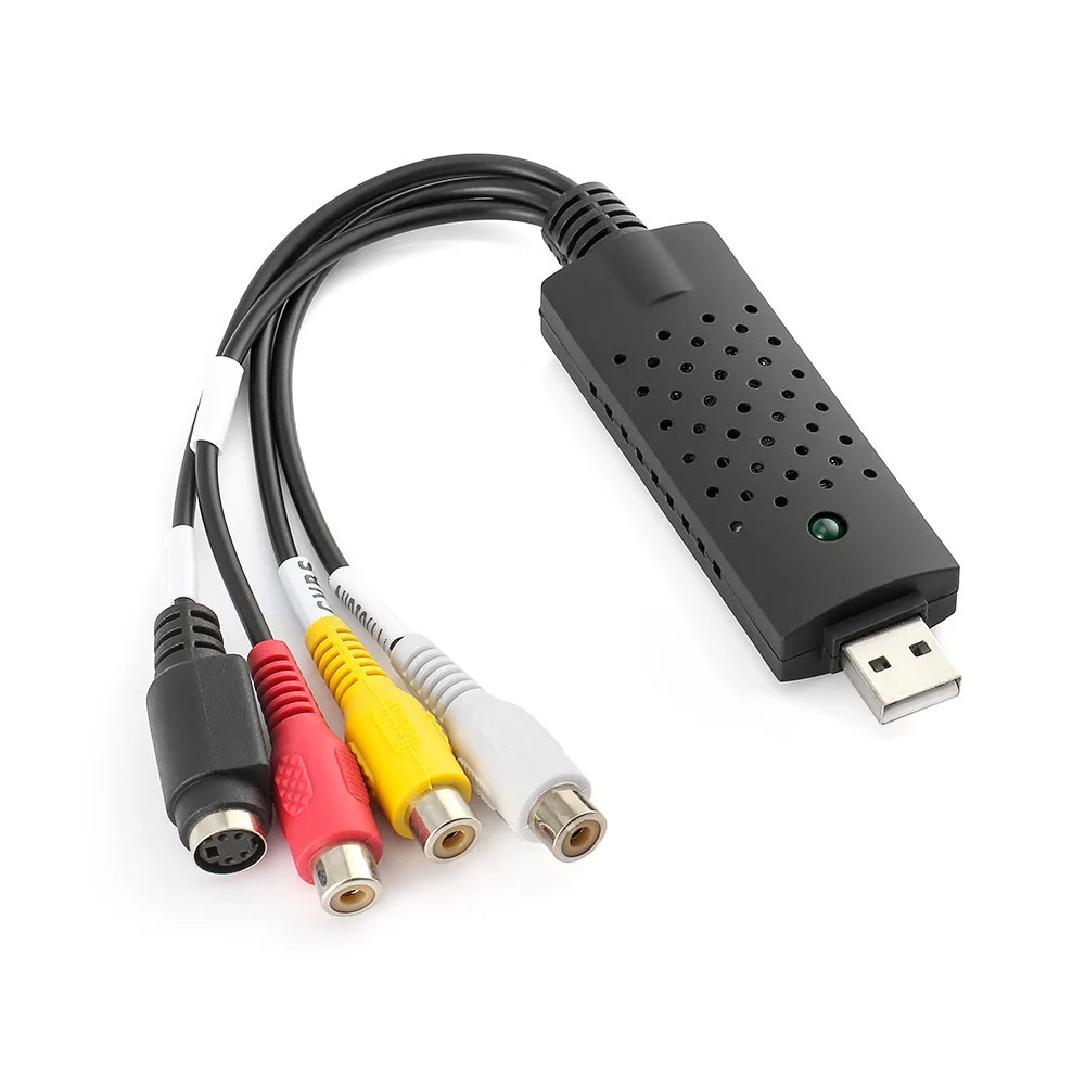 USB 2,0 адаптер видеозахвата конвертер карта тв тюнер VCR DVD AV аудио Easycap разъем для ПК/ноутбука HD Easycap видеозахвата
