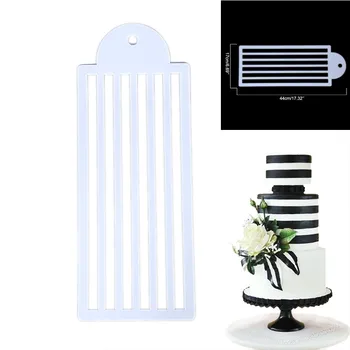 

Plastic Template Mold Painting Stencil Decorating SLace tripe Stencil Wedding Cake Design Bottle Fondant Bakeware Tools
