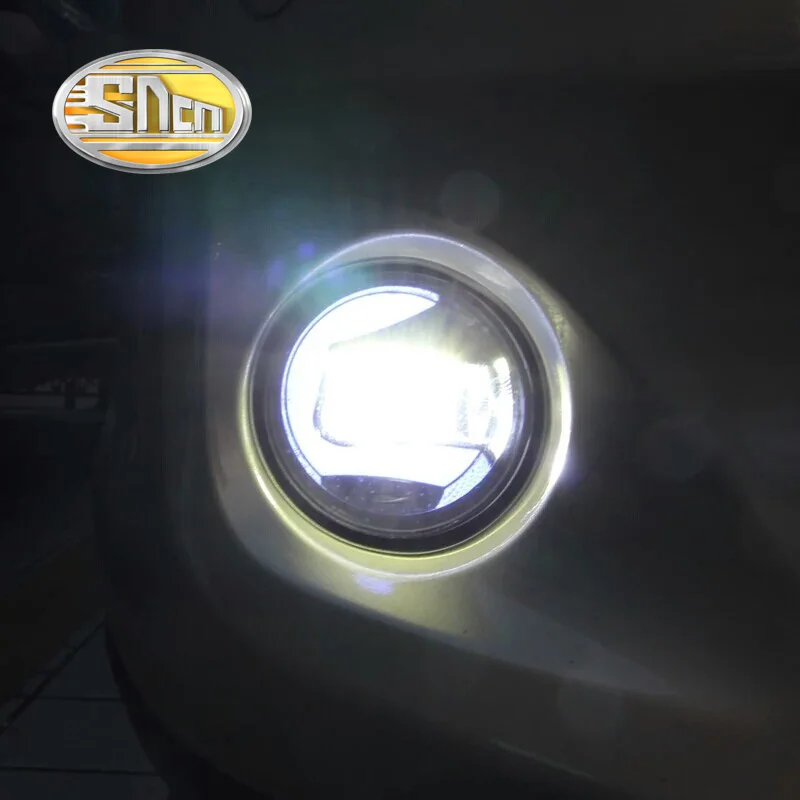 

2-IN-1 Functions Safety Driving Auto Bulb LED Daytime Running Light Car Projector Fog Lamp For Toyota Prado FJ150 2010 - 2018
