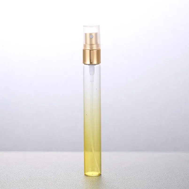 10 ml 그라디언트 색상 리필 형 스프레이 병 미니 유리 분무기 빈 향수 샘플 용기 lx1232