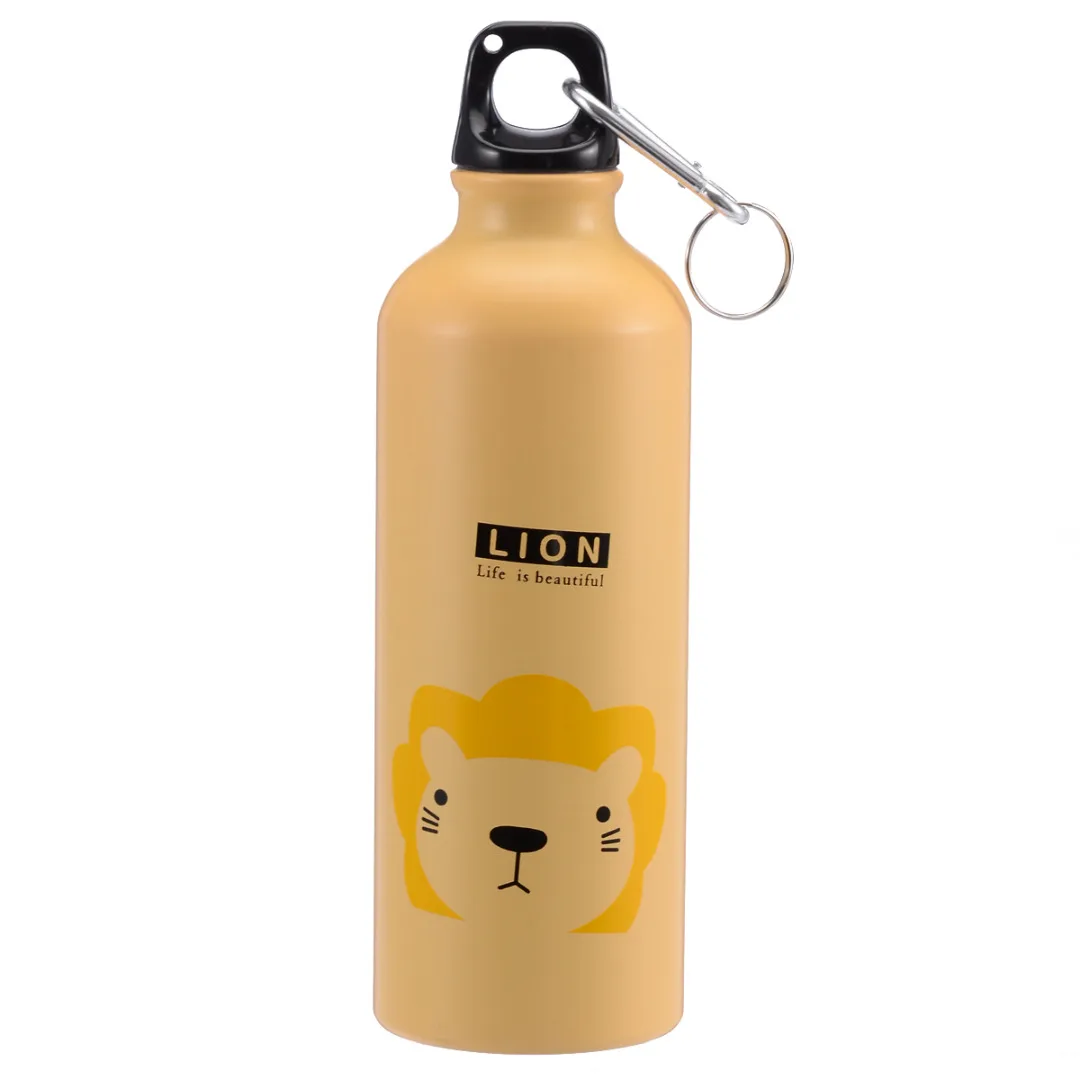 Portable Outdoor Sports 500ML Bicycle Water Bottle Cycling Bicycle Camping Cartoon Aluminum Alloy Water Bottle High Quality