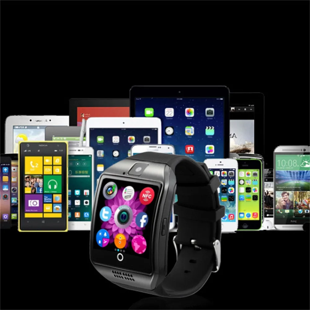 EPULA Смарт-часы Q18, Smartwatch, поддержка SIM карты памяти, камера MP3 Bluetooth, умные часы, GSM телефон для Android и iOS