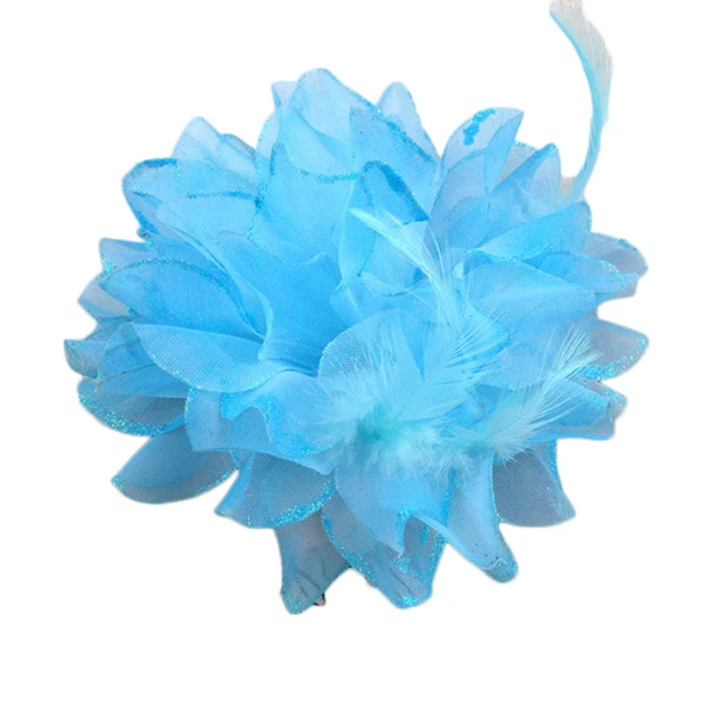 Fashion 10 Colors Dance Performance Silk Flower Headdress Bridal Head