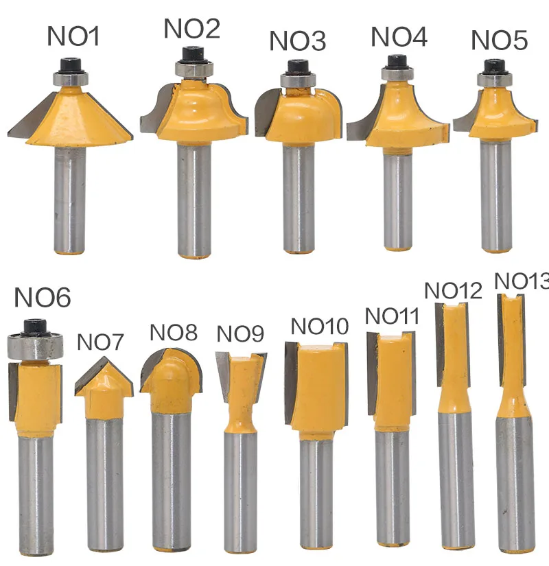 1 шт. 8 мм хвостовик древесины маршрутизатор бит прямой Концевая фреза триммер очистка заподлицо отделка угловая круглая бухта коробка биты инструменты фреза