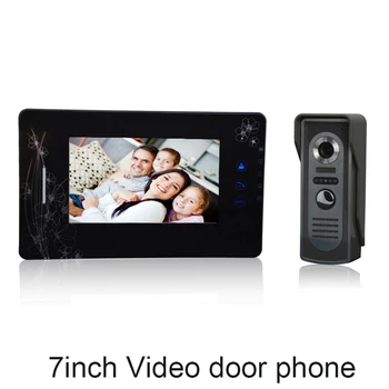 

(1 set) Smart Home Door Intercom System One to One Video Door Phone 7 inch Display Door Access Control talk-back waterproof