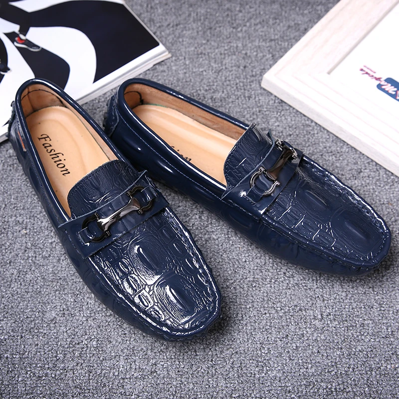 

2018 new Men Casual Shoes Fashion Male Shoes Leather Men Loafers leisure Slip On Men's Shoes 5