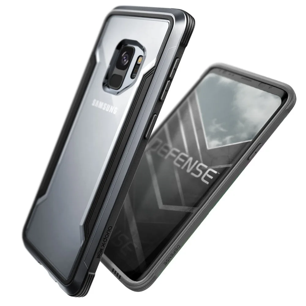 Чехол X-Doria Defense Shield для samsung Galaxy S9 S9 Plus, защитный чехол в стиле милитари из алюминия