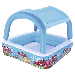 58 ''надувной бассейн с съемный козырек от солнца для мальчиков и девочек летние водонепроницаемые землю игрушки Открытый Fun плот шкафа Piscina