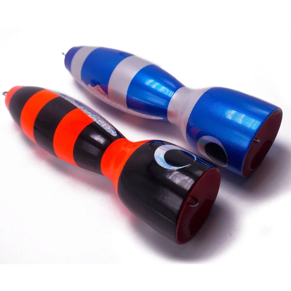 

Big Wooden Popper Hard Boat fishing Heavy Lure Topwater walking Bait 120g