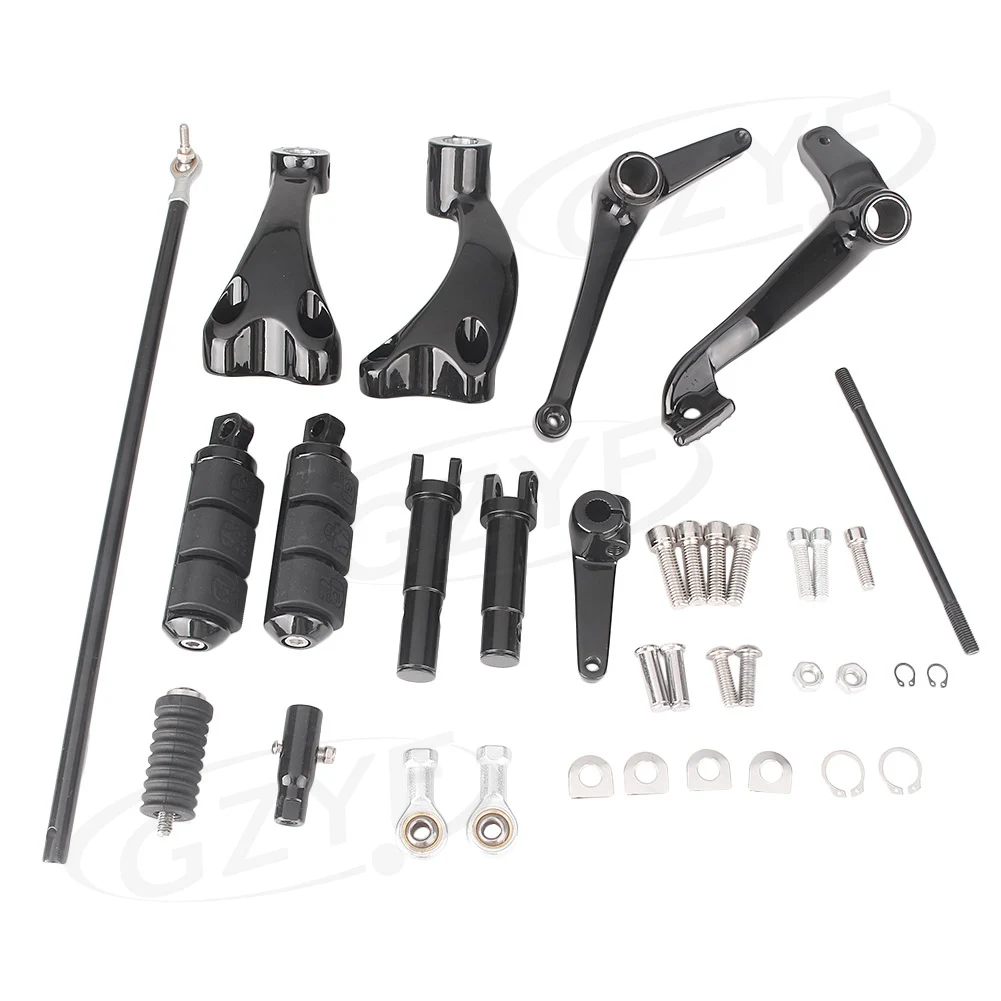 Motorcycle Aluminum Alloy Forward Control Foot Pegs Levers Linkage Kit For Harley Davidson  Motorcycle Spare Part Accessories and Accessory Replacements