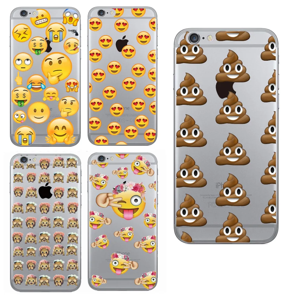 For iPhone 5 5S SE 6 6S Case Facebook Emoji Face Smile