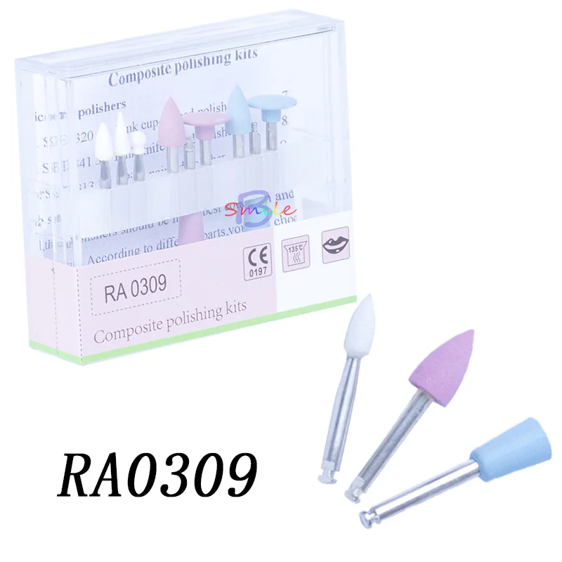 

9pcs/set High Quality Oral Silicon Polishing Oral Care Tool Composite Polishing wheel Low-Speed Handpiece RA0309