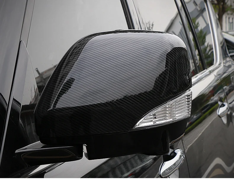 Карбоновое волокно, автомобильный Стайлинг, боковое зеркало заднего вида, чехол, оболочка, отделка, подходит для Nissan Patrol Y62 2013-, внешние аксессуары