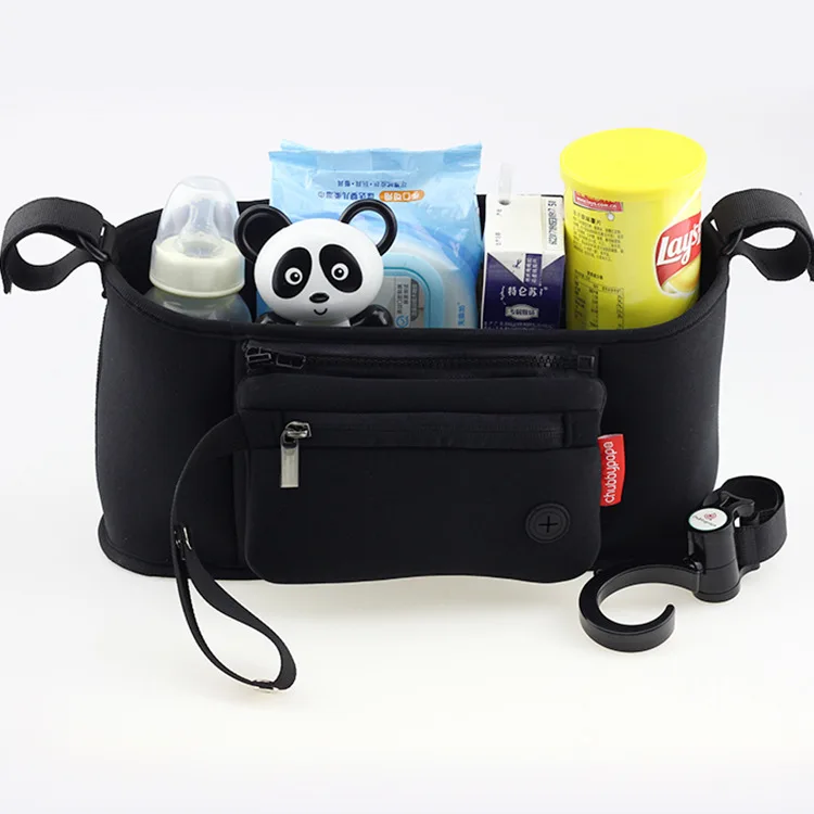 

Nylon Waterproof Baby Stroller Organizer Bag Diaper Nappy Changing Gloves Accessories yoya Pram Keep Warm Glove Cover Hook