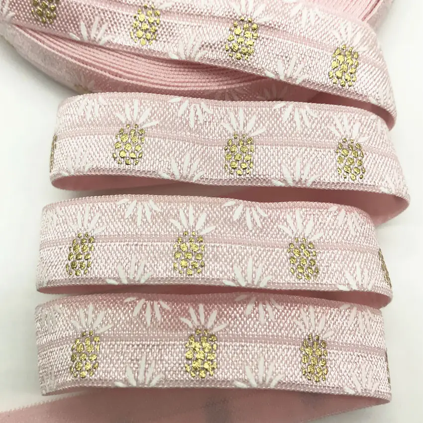 16 мм золотого цвета с принтом в виде ананаса на голову эластичная повязка для