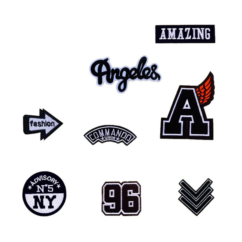 I Love NY Patches Sport Team Logo Sign Patch Iron on Applique Embroidered Sew On Patch Jacket T Shirt Patch Sew Iron on Embroidered Symbol Badge Cloth Sign Costume