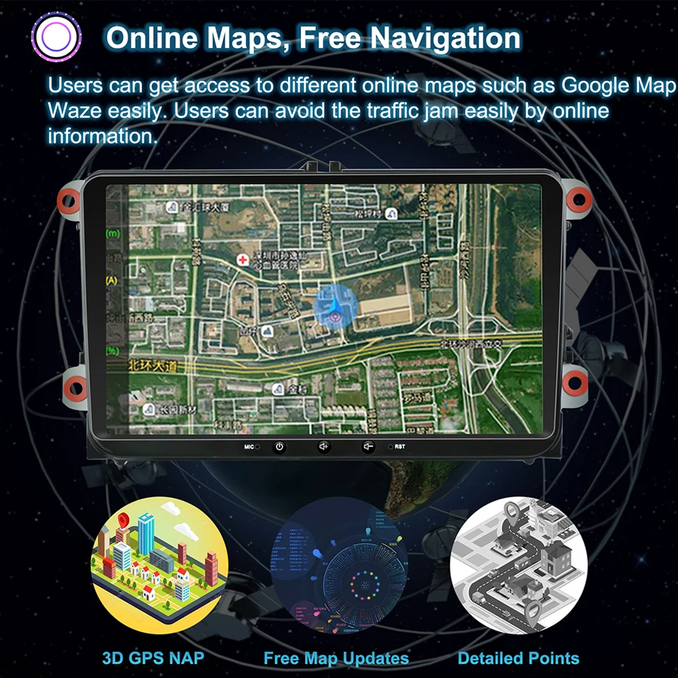 Discount Android 8.1 For for VW Passat Golf MK5 MK6 Jetta T5 EOS POLO Car Stereo Autoradio Octa Core 9inch IPS Screen Touch GPS Bluetooth 6 Discount Android 8.1 For for VW Passat Golf MK5 MK6 Jetta T5 EOS POLO Car Stereo Autoradio Octa Core 9inch IPS Screen Touch GPS Bluetooth 6