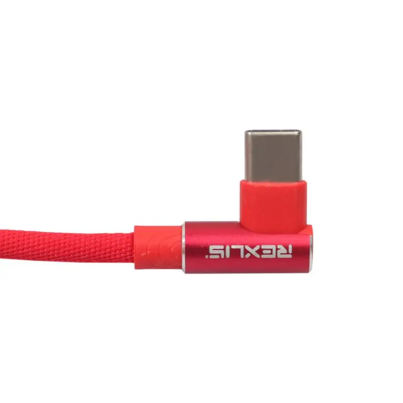 العالمي USB 2.0 إلى نوع-C كابل شاحن الهاتف عالية الجودة زاوية الحق مزين سريع وصلة شحن لأجهزة سامسونج iphone xiaomi hu