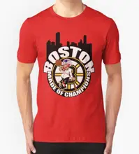 New Summer 2016 Boston Made OF Champions T Shirt Men Clothing Short Sleeve DIY Design Printed