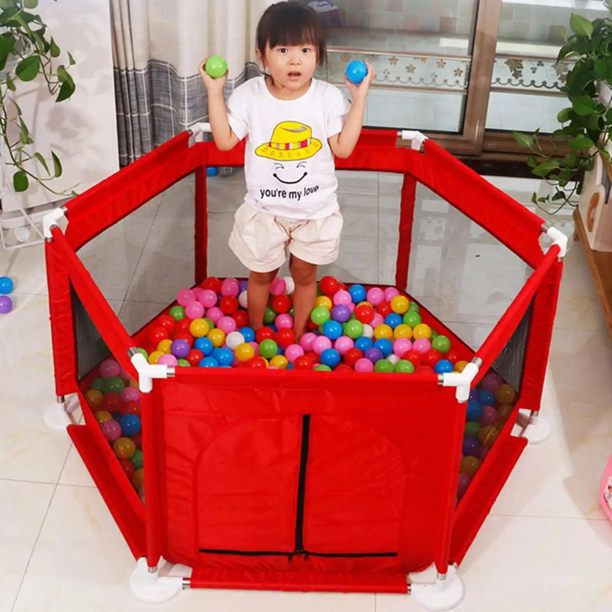 

Indoor Baby Playpens Outdoor Games Fencing Children Play Fence Kids Activity Gear Safety Play Yard 113*130*60cm