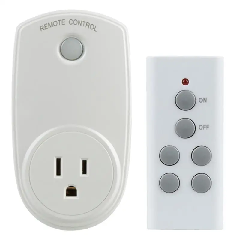 US Plug WIFI Wireless 433MHz RF Remote Control Switch + Remote Control Socket For Smart Home Light Household Appliances Switch 433mhz remote control wireless rf plug in thermostat hydroponic kit greenhouse 3kw temperature alarm electric socket