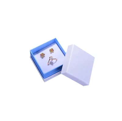 

Free shipping 60pcs/lot Earring packaging Jewerlry set packing for ring & necklace 6*6*4cm OEM LOGO paper box for jewelry