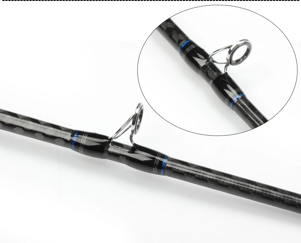 Max Lure Weight 200g Saltwater Jigging Casting Rod 195cm Graphite Heavy Boat Fishing Rod Fuji Accessories Jigging Fishing Rod  (4)