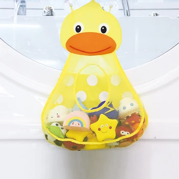 

1Pc Baby Bath Toy Mesh Net Bag Organizer Holder for Home Bathroom Duck Frog Cute Bath Toy