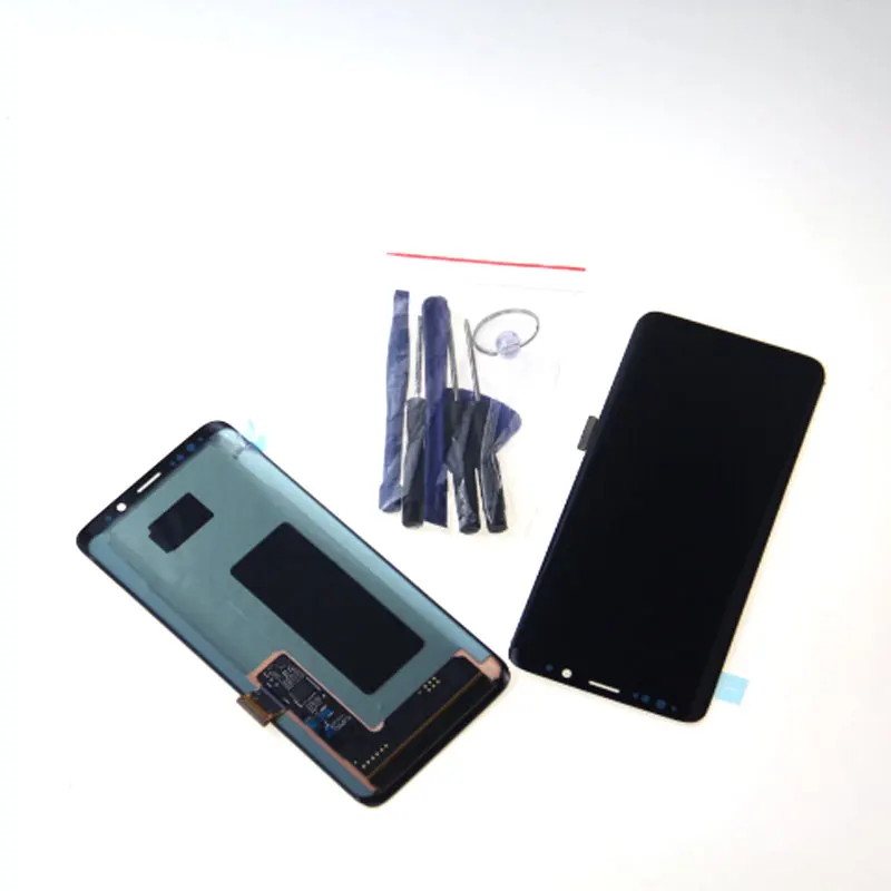 S9 G960 lcd для samsung Galaxy S9 дисплей G960F G960 lcd кодирующий преобразователь сенсорного экрана в сборе с тенью запасные части+ инструмент