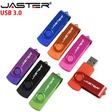 JASTER USB 3,0 пластик 11 цветов вращающийся usb флеш-накопитель pengdrive 4 ГБ 8 ГБ 16 ГБ 32 ГБ 64 ГБ 128 ГБ U диск флешка в подарок