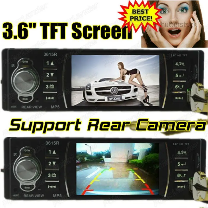 2015 New 3 3 inch HD TFT screen car radio 12V audio player mp5 car stereo