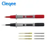 Cleqee-stylo multimètre multi-usage de sonde, ensemble de 2 pièces, P8003 p8001, avec aiguille dorée remplaçable ► Photo 1/6