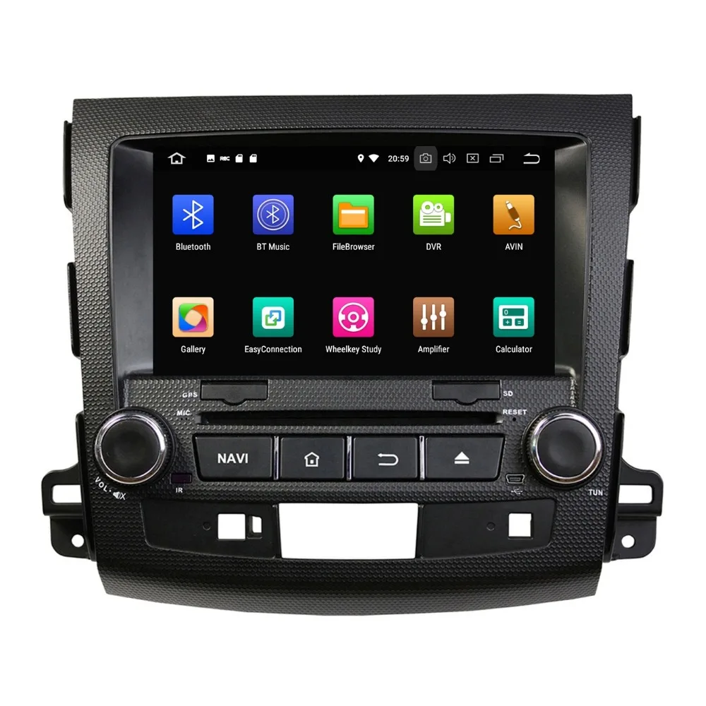 Sale 4GB RAM Android 8.0 Octa Core 2 din 8" Car DVD GPS for Mitsubishi Outlander 2006-2012 stereo Radio Bluetooth WIFI USB 32GB ROM 1