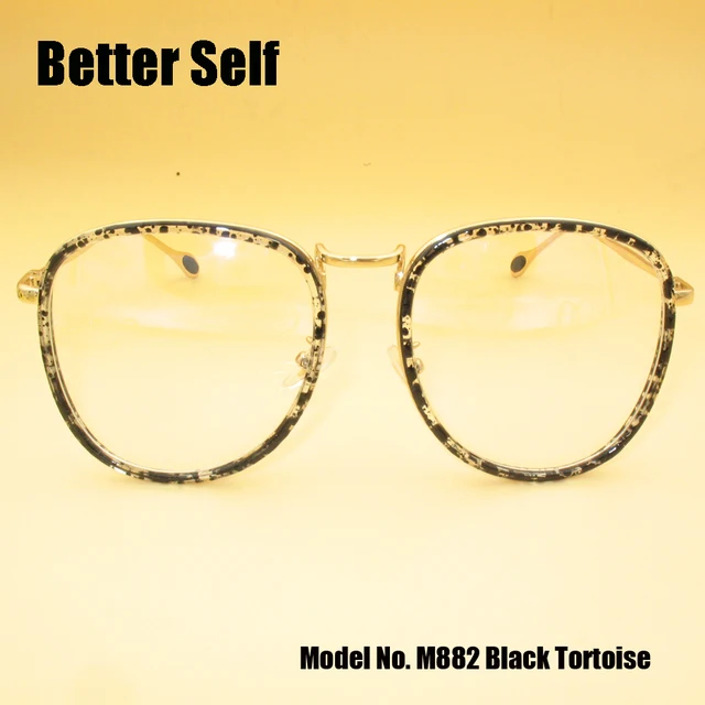 M882 Retro Vintage Eyeglasses Frame Brand Designer Plain Glasses