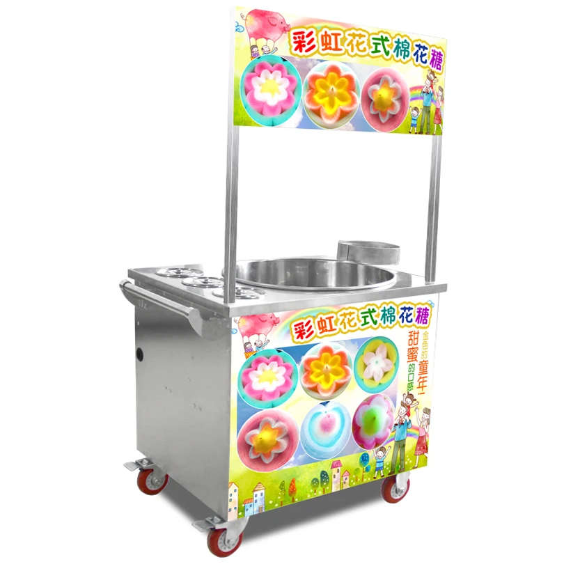 

Commercial industrial Gas Maker Floss Flower Cotton Candy Machine With Cart price