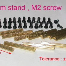 25 мм(12 шт.) Латунь стенд/скобка/бочка с M2-4mm винт(24 шт.) для камеры безопасности печатной Установка модуля сборки