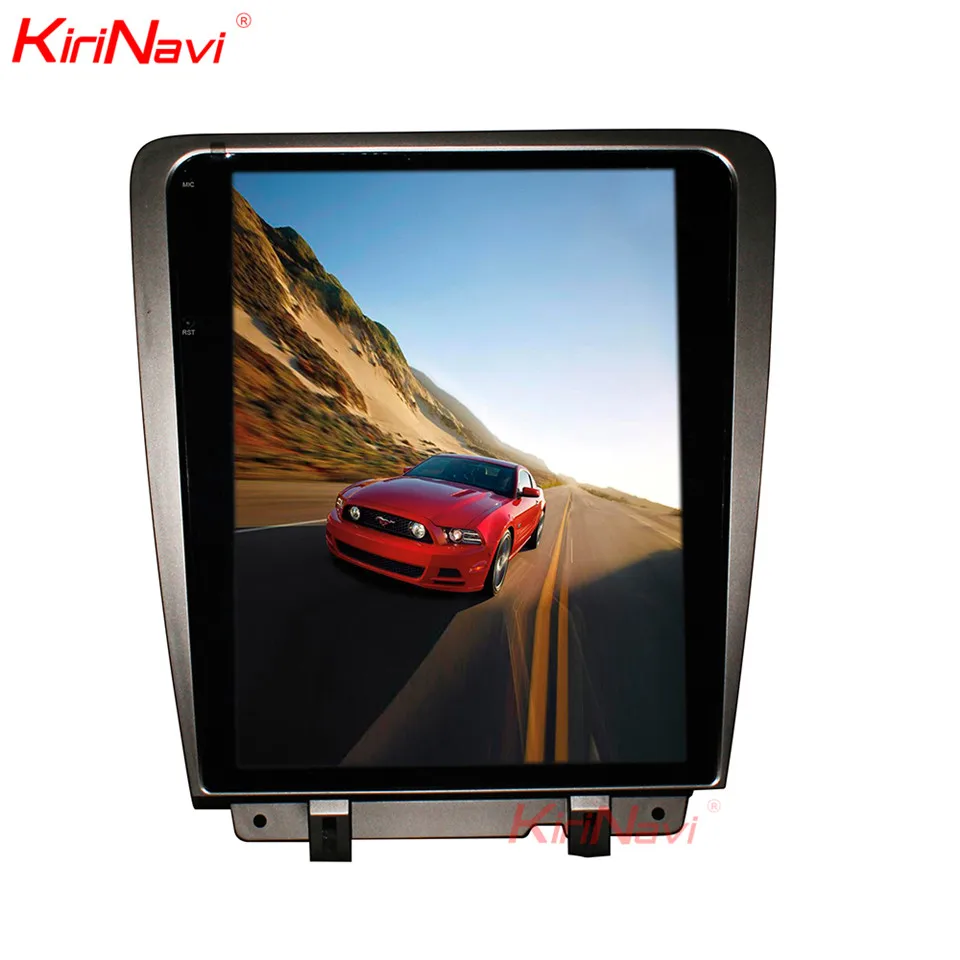 Cheap KiriNavi Vertical Screen Tesla Style 12.1‘’ Android 9.0 Car Multimedia Dvd Navigation For Ford Mustang Car Radio GPS 2010-2014 1