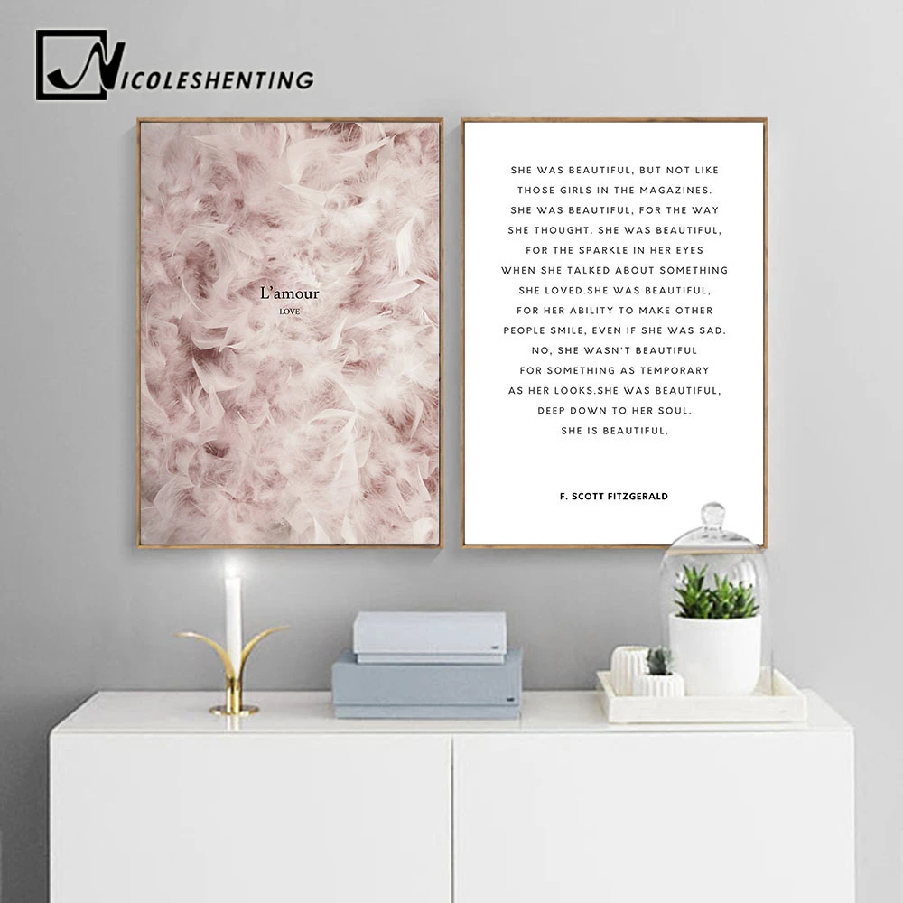 Affiche En Toile De Plumes Impression Nordique Minimaliste Citation De Motivation Peinture Artistique Murale Decoration Scandinave Image D Amour Romantique Aliexpress Affiche En Toile De Plumes Impression Nordique Minimaliste Citation De Motivation Peinture Artistique Murale Decoration Scandinave Image D Amour Romantique Aliexpress