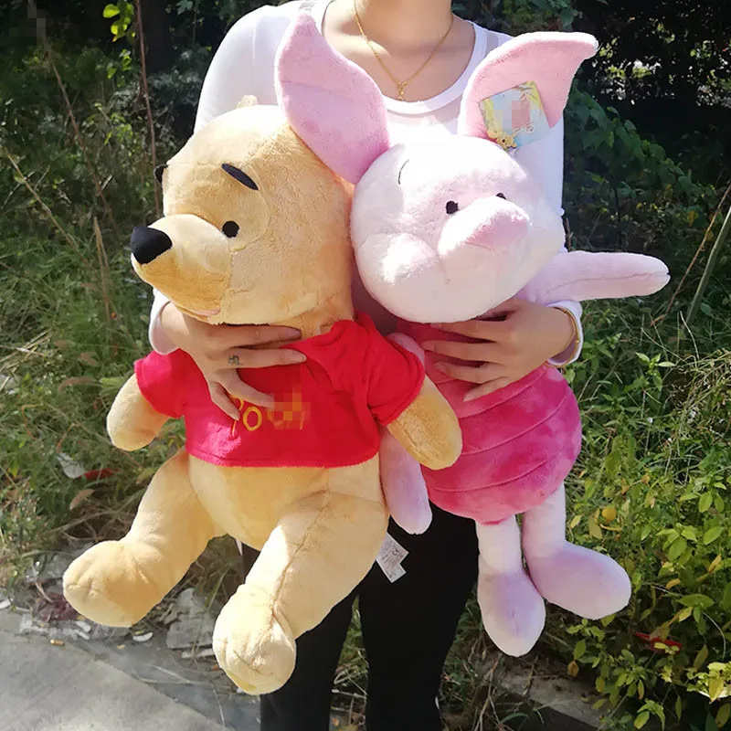 Большой размер 70 см поросенок плюшевая игрушка розовый поросенок 55 см желтый медведь мягкая кукла животного для детей Детский подарок на день рождения Рождество